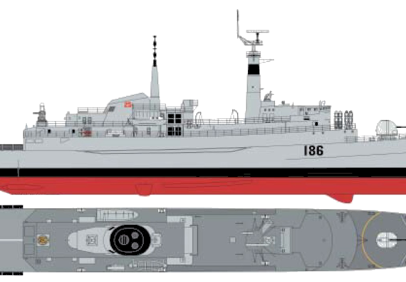 Корабль PNS Shah Jahan 186 [Type 21 Frigate] - чертежи, габариты, рисунки